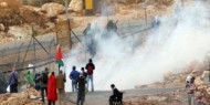 عشرات الإصابات بالاختناق خلال مواجهات مع الاحتلال في بلعين