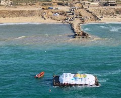 جيش الاحتلال يعلن الموافقة على إنشاء رصيف عائم على شاطئ غزة